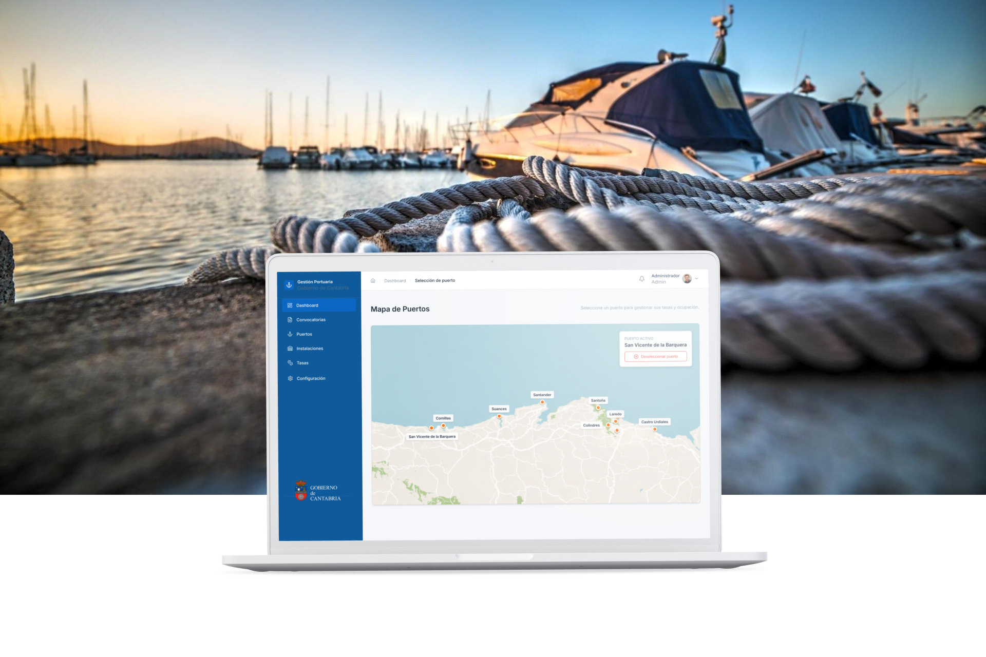 Gestión Tasas Portuarias Cantabria - Viacore