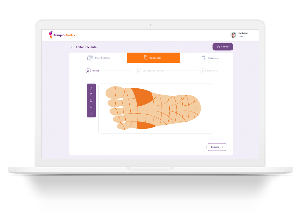 Pie Diabético - Aplicación web